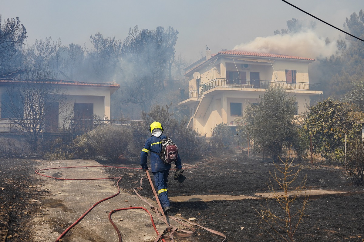Φωτιές: Μάχη με τις φλόγες στη Δαδιά – Βελτιωμένη εικόνα σε Λέσβο, Ηλεία