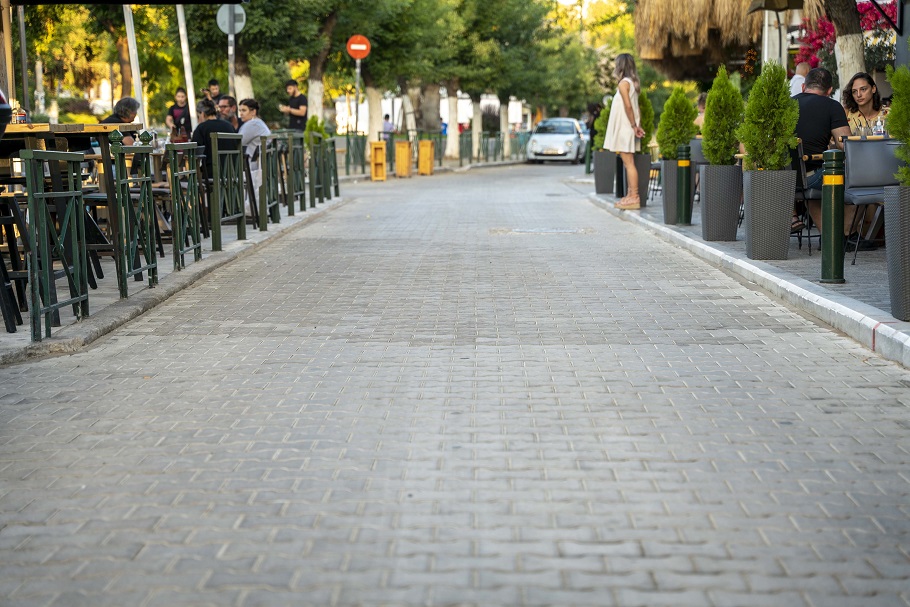 Δήμος Αθηναίων: Αποκαταστάθηκε κεντρικός πεζόδρομος στο Γκάζι