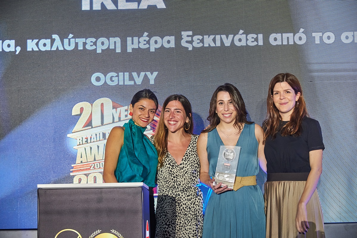 Αγγελική Γουδέ, Marketing Specialist Sustainability IKEA, Νάντια Αντωνελάκη, Account Manager Ogilvy, Καρολίνα Μιζάν, Digital Marketing Executive IKEA, Αλεξία Κατσιφού, Account Director Ogilvy@ΔΤ