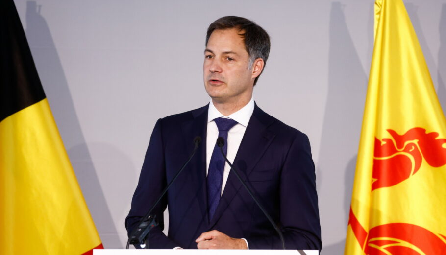 Ο πρωθυπουργός του Βελγίου, Αλεξάντερ Ντε Κρο © EPA/STEPHANIE LECOCQ