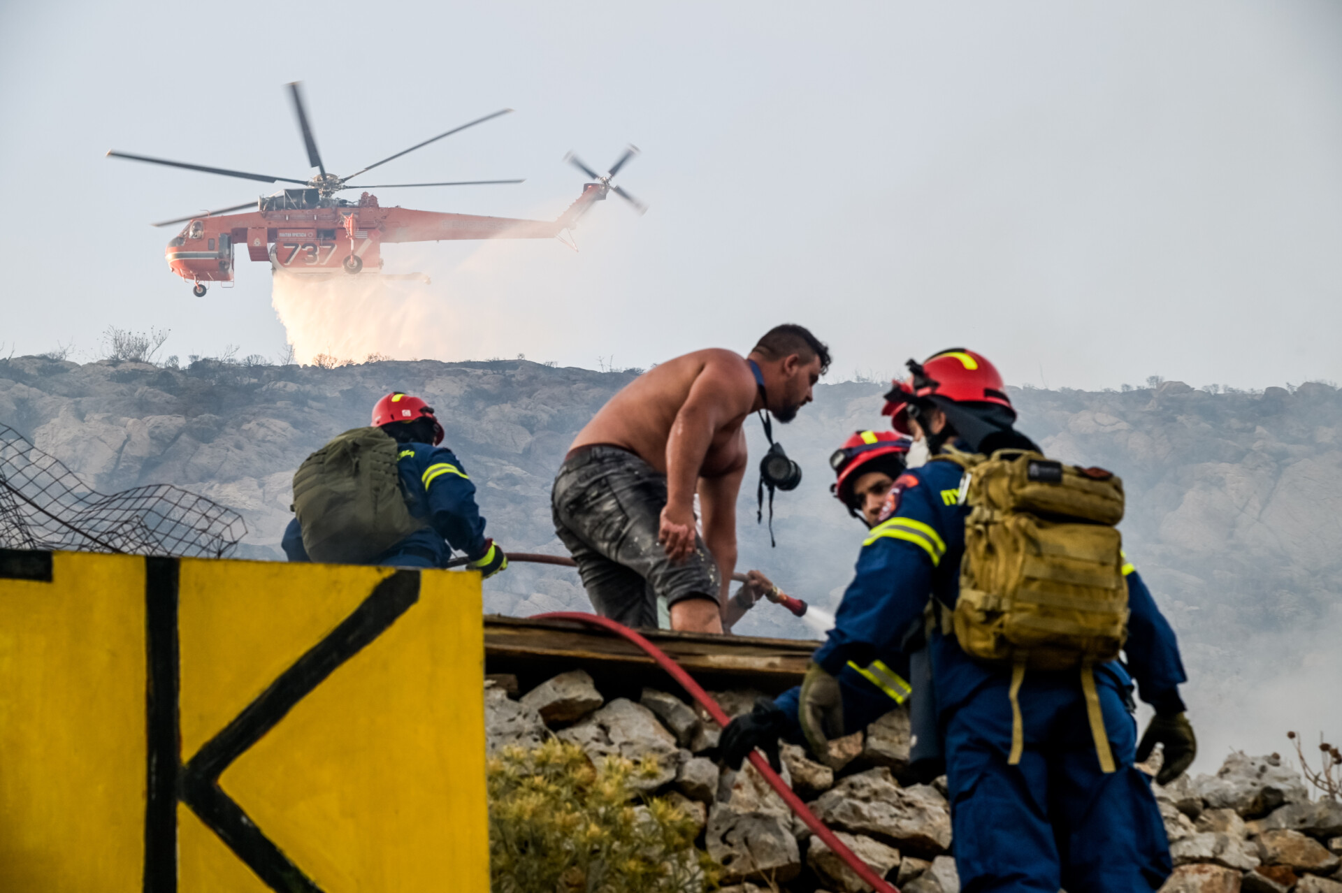 Πυρκαγιά στον Κορυδαλλό © Eurokinissi