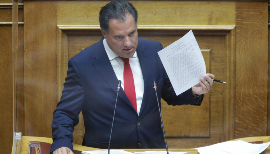 Ο Άδωνις Γεωργιάδης στη Βουλή © Eurokinissi