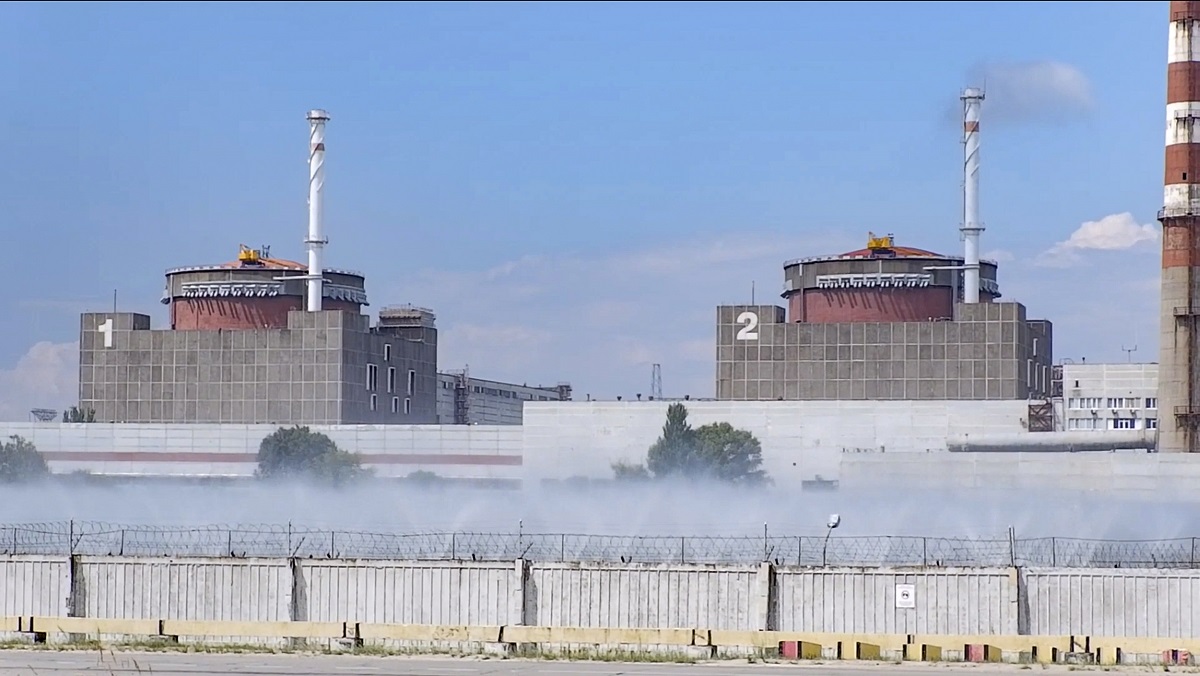 Πυρηνικός σταθμός της Ζαπορίζια©EPA/RUSSIAN EMERGENCIES MINISTRY HANDOUT HANDOUT EDITORIAL USE ONLY/NO SALES
