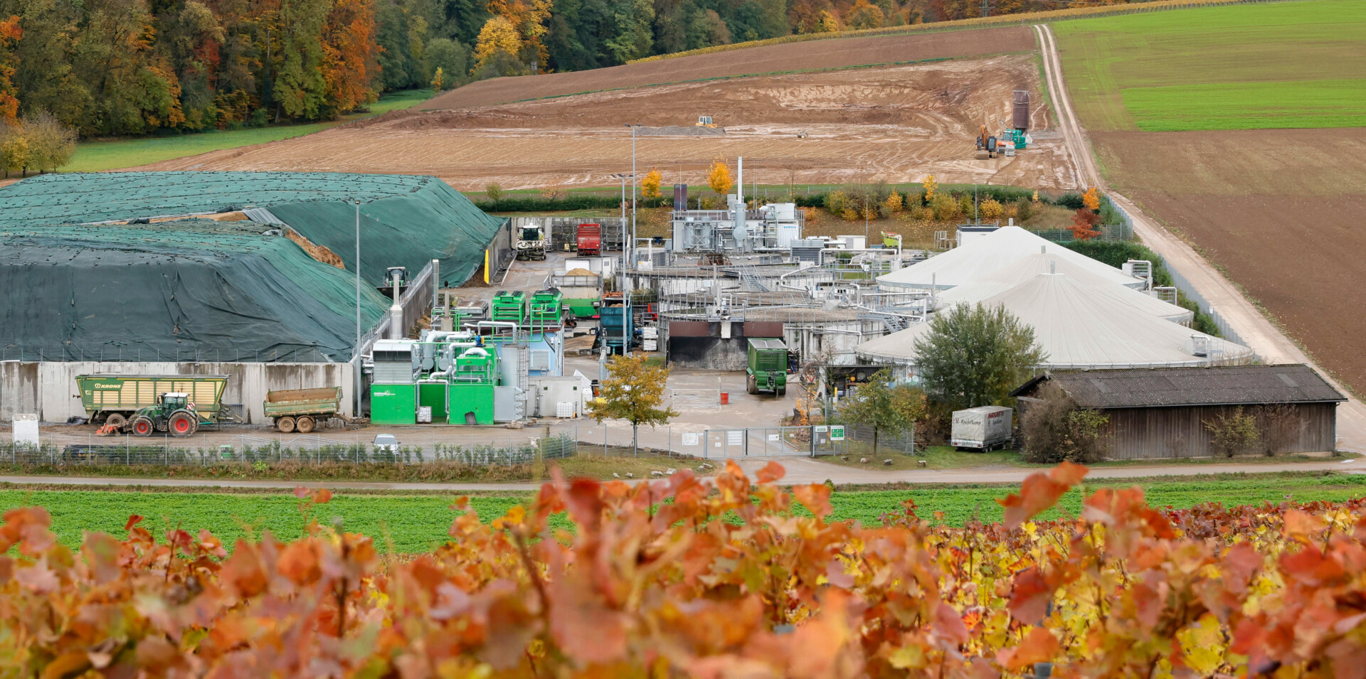 Μονάδα παραγωγής βιομεθανίου © EPA/RONALD WITTEK