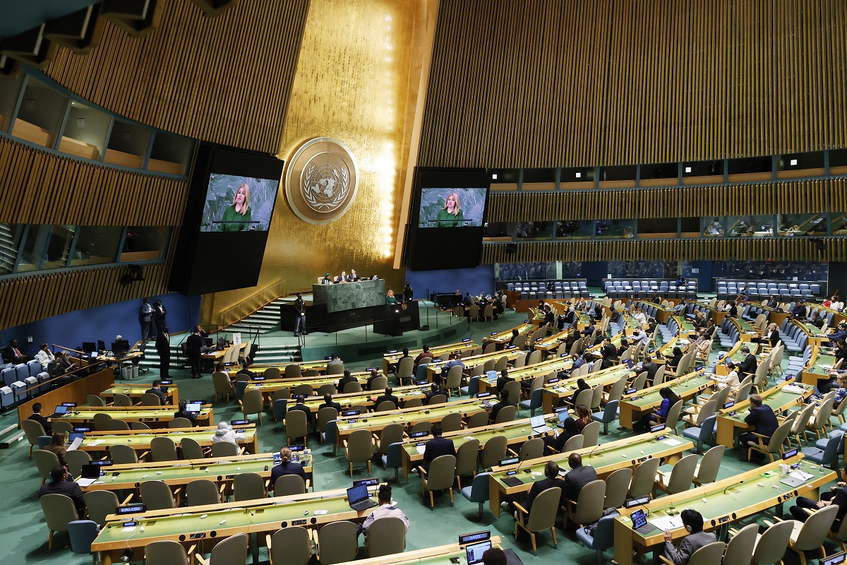 Γενική Συνέλευση του ΟΗΕ στη Νέα Υόρκη © EPA/JASON SZENES