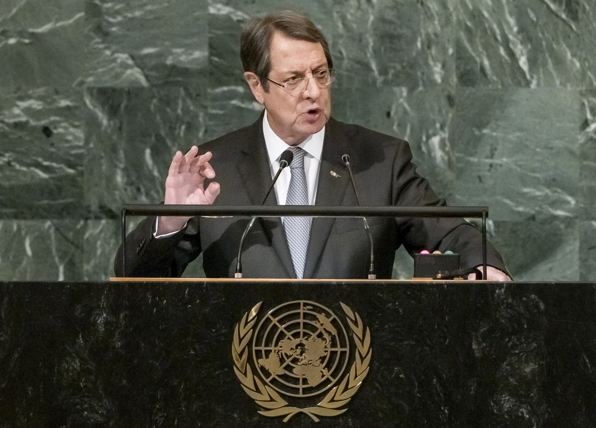 Ο πρόεδρος της Κυπριακής Δημοκρατίας, Νίκος Αναστασιάδης © EPA/JUSTIN LANE