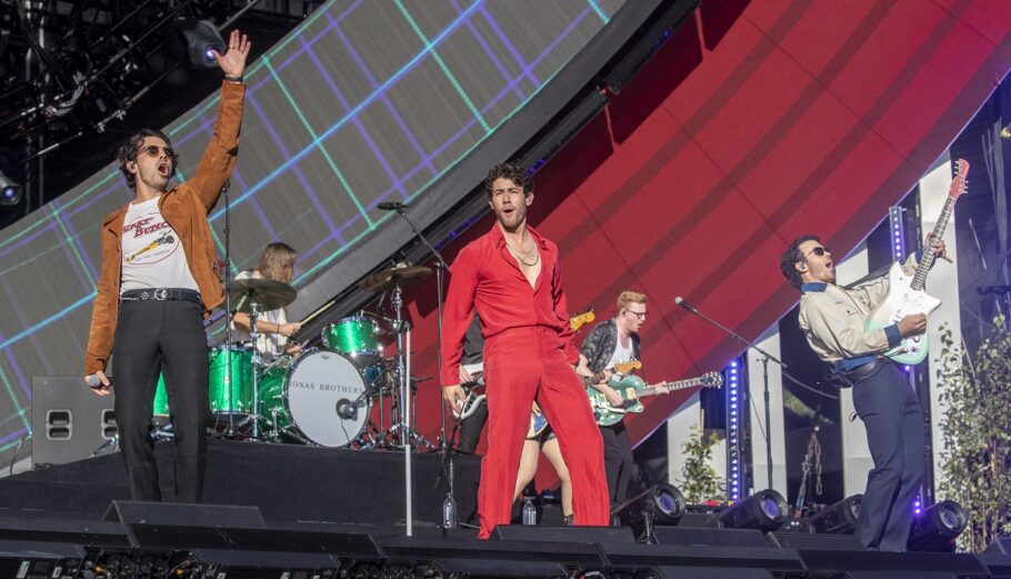 Οι Jonas Brothers στο Global Citizen Festival στη Νέα Υόρκη © EPA/SARAH YENESEL