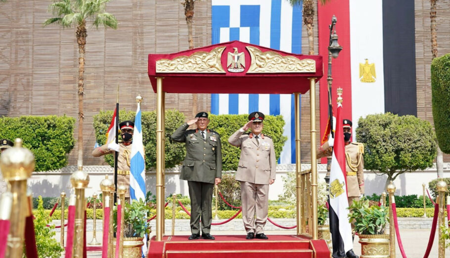 ο Αρχηγός ΓΕΕΘΑ Στρατηγός Κωνσταντίνος Φλώρος πραγματοποίησε επίσημη επίσκεψη στην Αραβική Δημοκρατία της Αιγύπτου© Eurokinissi