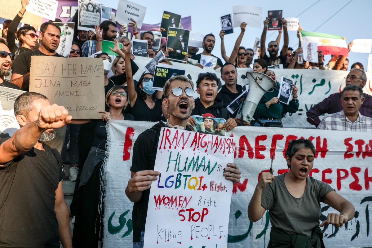 Συγκέντρωση αλληλεγγύης για τις γυναίκες στο Ιράν - Σύνταγμα © Eurokinissi