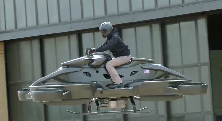 Ένα ποδήλατο αιώρησης (hoverbike) ©twitter