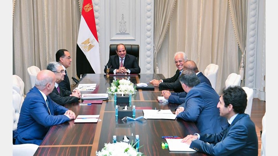 Ο Δημ. Κοπελούζος με τον Πρόεδρο της Αραβικής Δημοκρατίας της Αιγύπτου κ. Abdel Fattah Al-Sisi