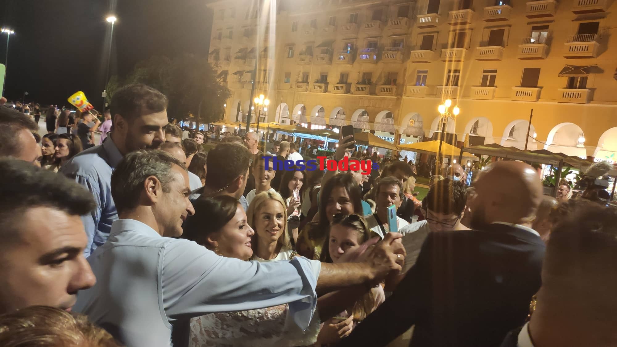 Θεσσαλονίκη: Στην πλατεία Αριστοτέλους ο Κυριάκος Μητσοτάκης