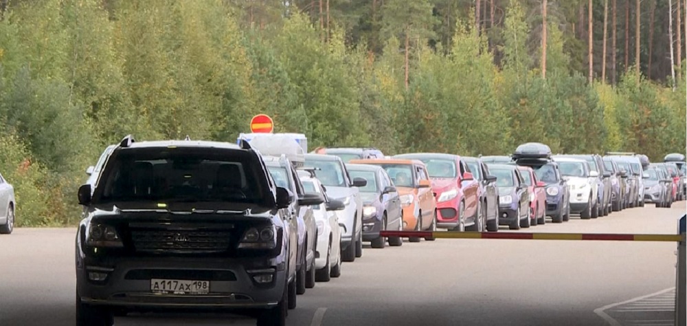 Μποτιλιάρισμα στα σύνορα Ρωσίας - Φινλανδίας© Printscreen