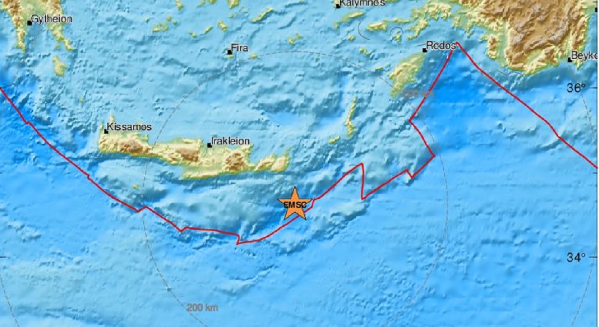Σεισμός 4,1 Ρίχτερ στην Κρήτη