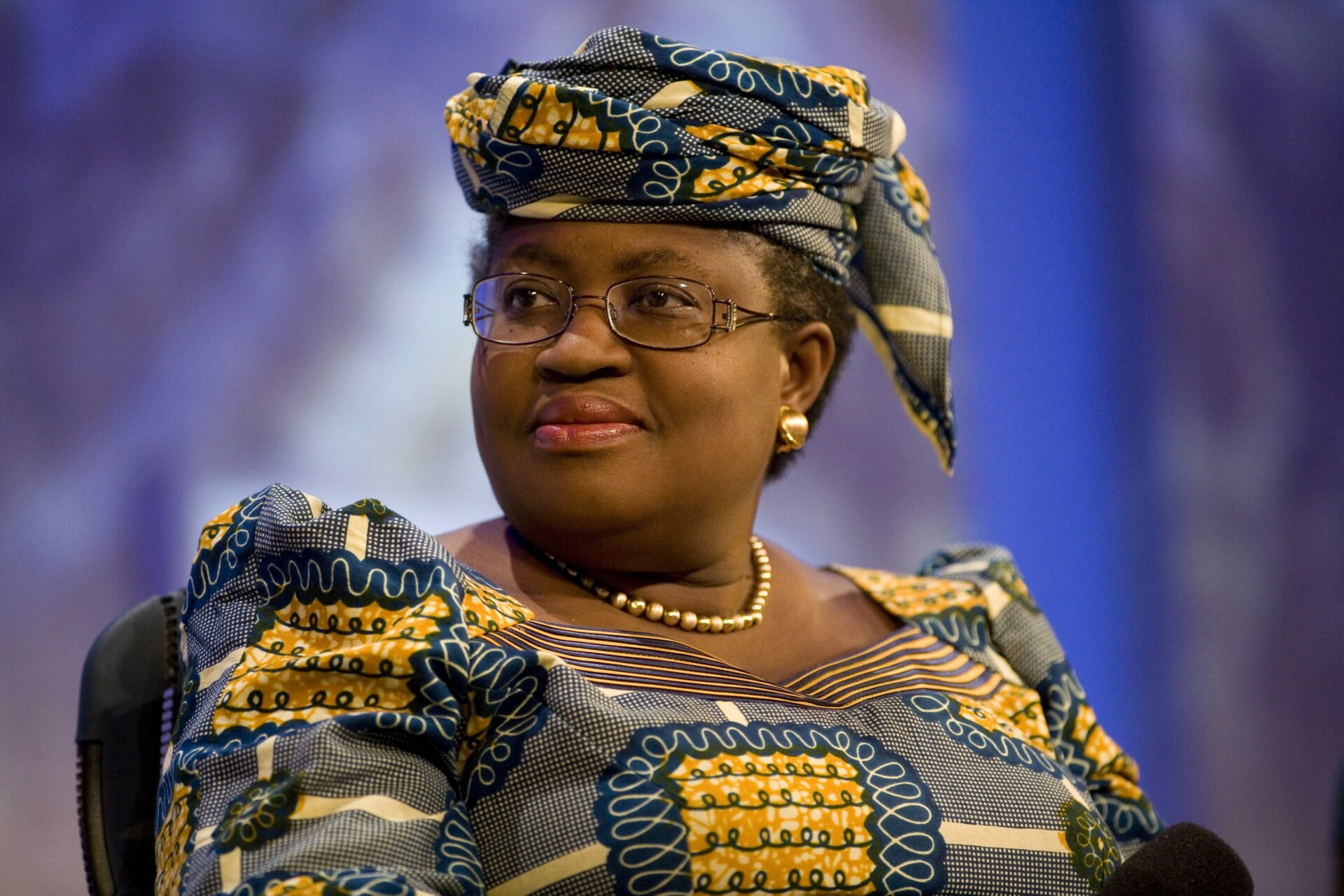 Η γενική διευθύντρια του ΠΟΕ Νγκόζι Οκόντζο-Ιουεάλα © EPA/RAMIN TALAIE