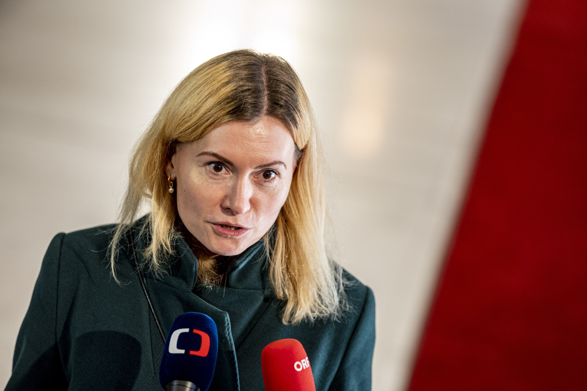 Η υπουργός Οικονομικών της Εσθονίας Ρίνα Σίκουτ ©EPA/MARTIN DIVISEK