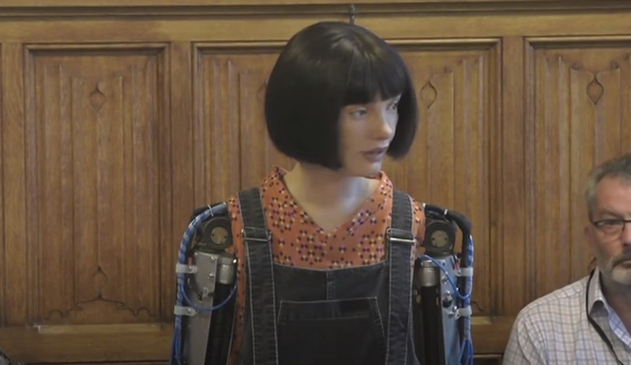 Ανθρωπόμορφο ρομπότ μιλά για πρώτη φορά στο βρετανικό κοινοβούλιο © printscreen