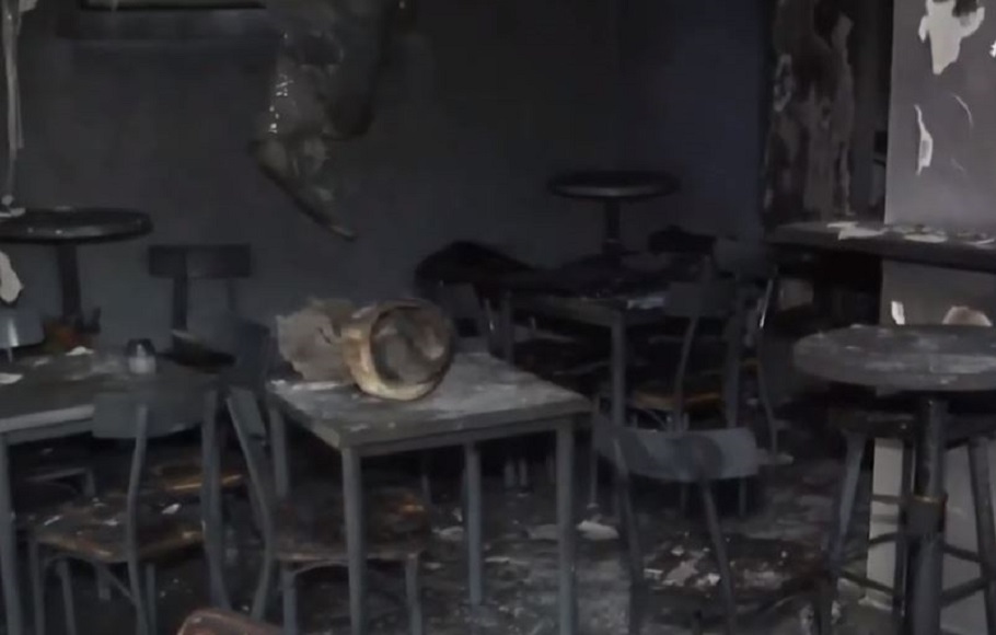 Στιγμιότυπο από την έκρηξη στο Περιστέρο