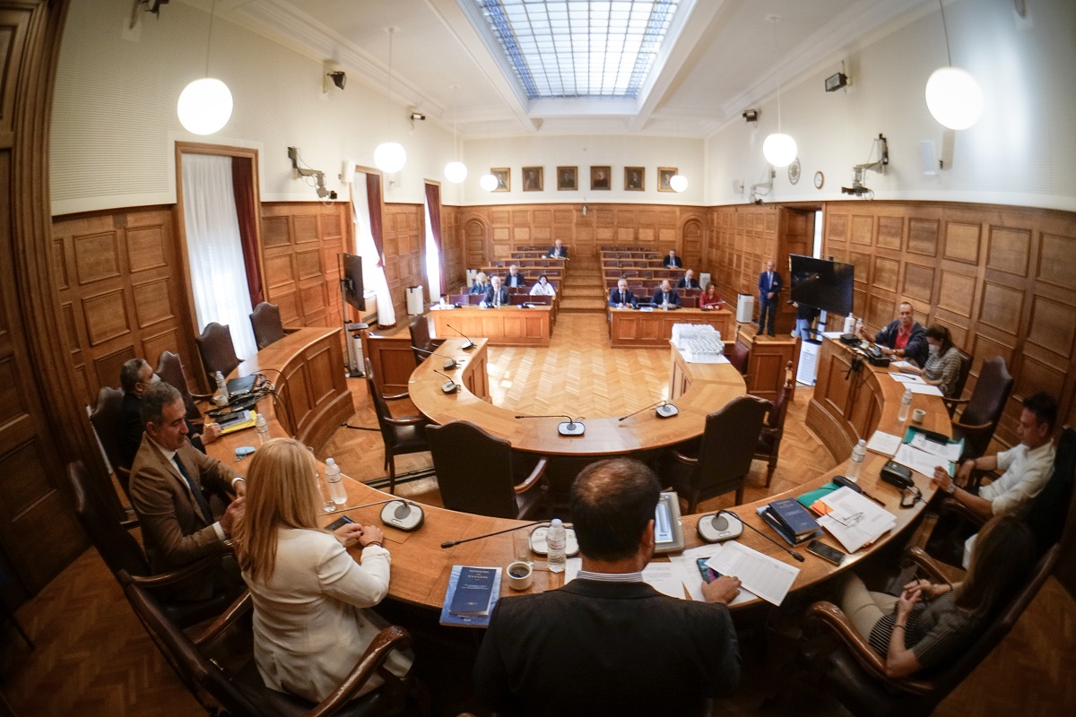 Συνεδρίαση της Εξεταστικής Επιτροπής για την εξέταση της υπόθεσης παραβίασης του απορρήτου των επικοινωνιών του Προέδρου του ΠΑΣΟΚ - ΚΙΝΗΜΑΤΟΣ ΑΛΛΑΓΗΣ και ευρωβουλευτή Νίκου Ανδρουλάκη από την Εθνική Υπηρεσία Πληροφοριών (ΕΥΠ) @Eurokinissi
