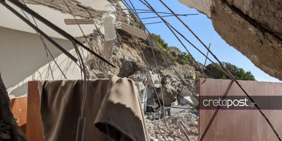 Κρήτη: Βράχος διέλυσε ενοικιαζόμενα δωμάτια και σκότωσε τουρίστρια