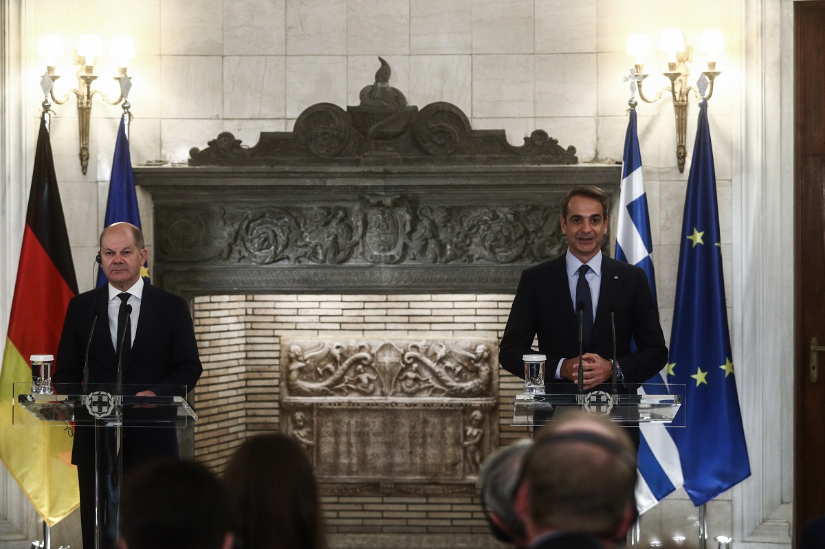 Mητσοτάκης – Σολτς: Από τους μεγαλύτερους επενδυτές στην Ελλάδα η Γερμανία