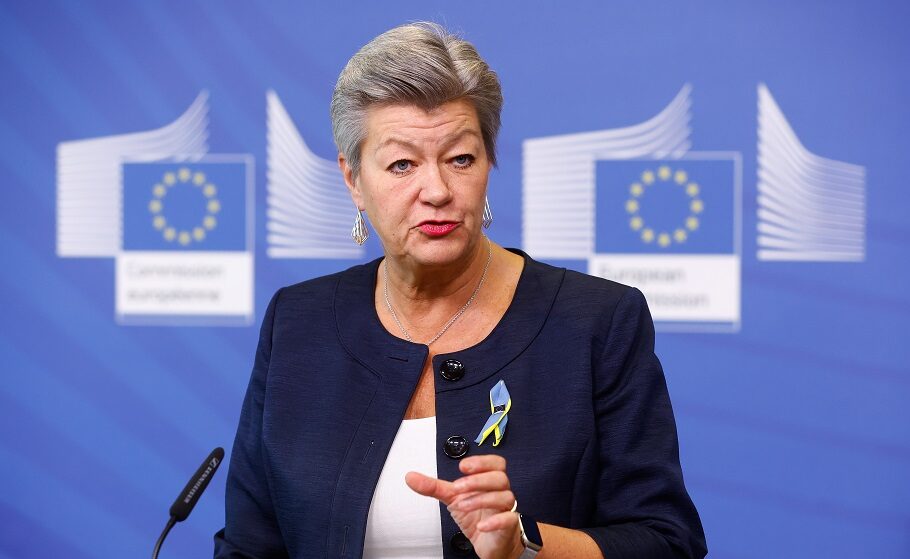 Η ευρωπαία επίτροπος Εσωτερικών Υποθέσεων Ιλβα Γιόχανσον© EPA/STEPHANIE LECOCQ