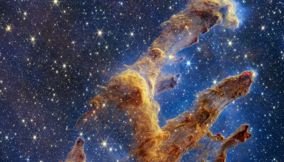 Οι Στήλες της Δημιουργίας όπως τις απεικόνισε το James Webb © NASA