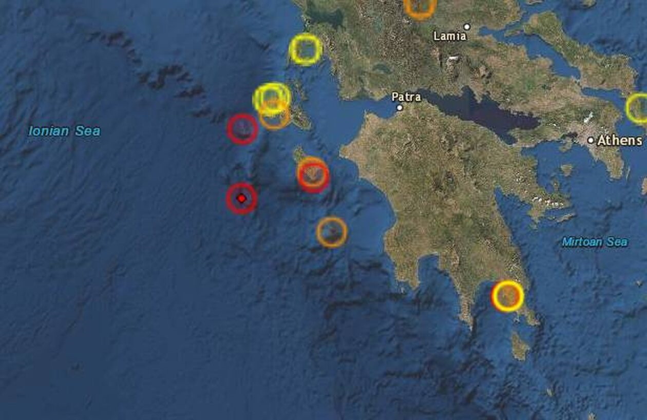 Σεισμός 4,3 Ρίχτερ ανοιχτά της Ζακύνθου