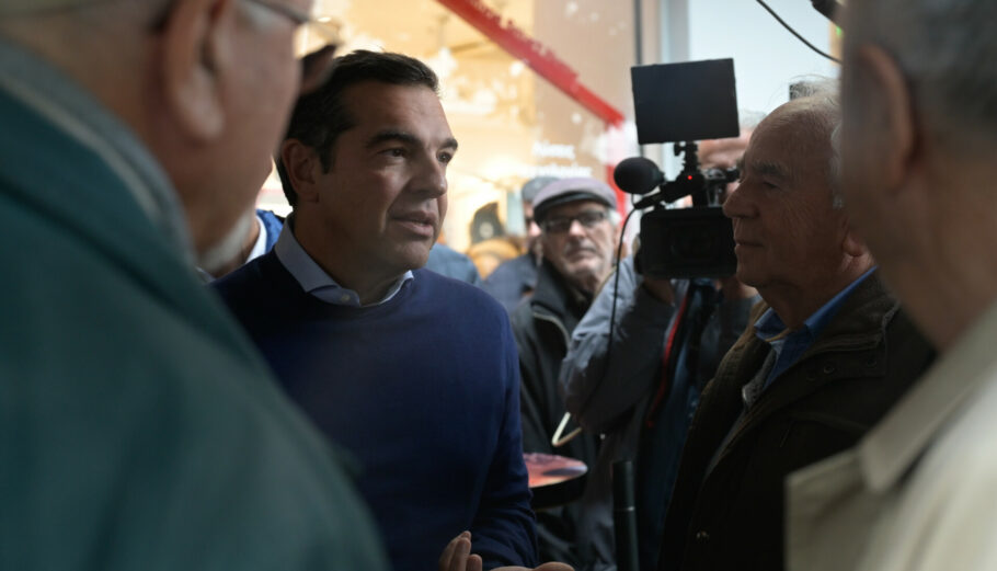 Επίσκεψη του προέδρου του ΣΥΡΙΖΑ - ΠΣ Αλέξη Τσίπρα στις Σέρρες © Eurokinissi