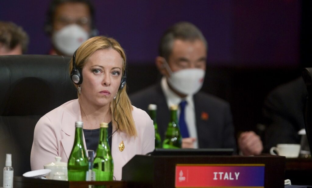 Τζόρτζια Μελόνι © EPA/BAY ISMOYO