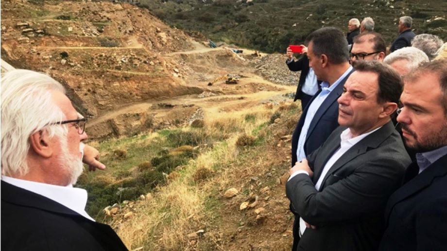 Γεωργαντάς: Τον Φεβρουάριο του 2023 ξεκινά το Φράγμα Τσικαλαριού στη Νάξο