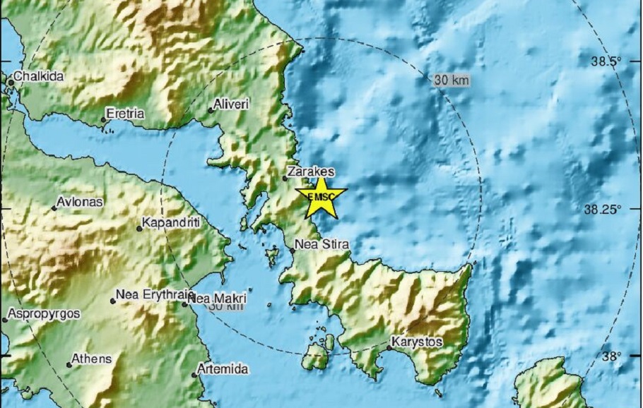 Σεισμός Εύβοια©.emsc-csem.org