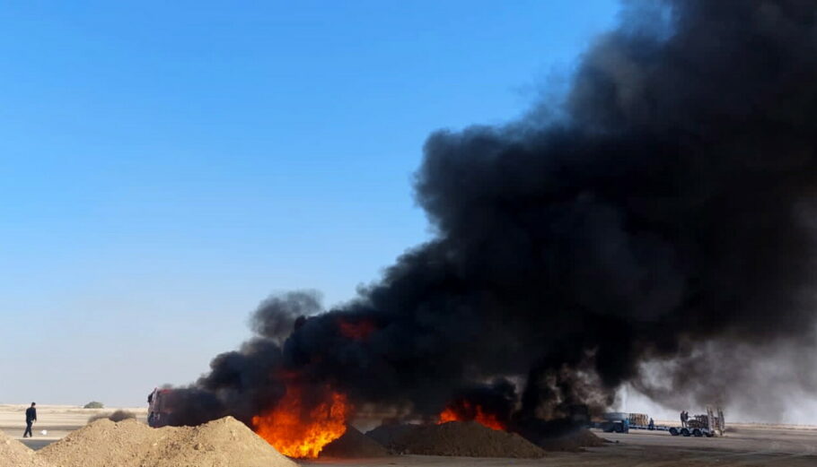 Βομβαρδισμοί στο Ιράκ © EPA/AHMED JALIL