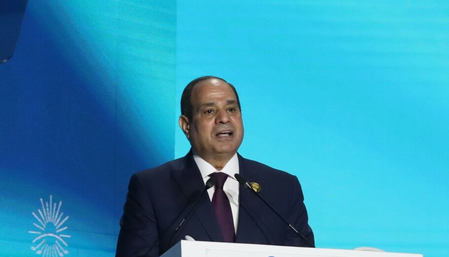 Ο Αμπντέλ Φατάχ αλ Σίσι, η στρατηγός Σίσι, Πρόεδρος της Αιγύπτου ©EPA/KHALED ELFIQI
