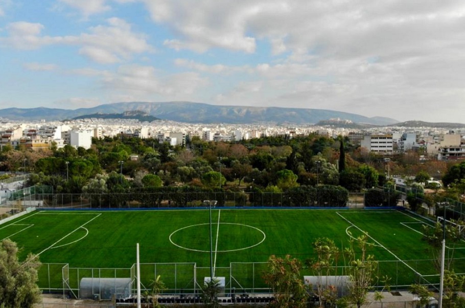 Το γήπεδο ποδοσφαίρου της Ακαδημίας Πλάτωνος © Δήμος Αθηναίων
