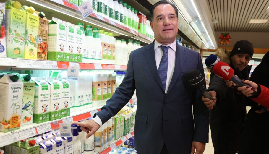 Επίσκεψη Α. Γεωργιάδη σε καταστήματα αλυσίδων σούπερ μάρκετ για το καλάθι του νοικοκυριού @ΔΤ