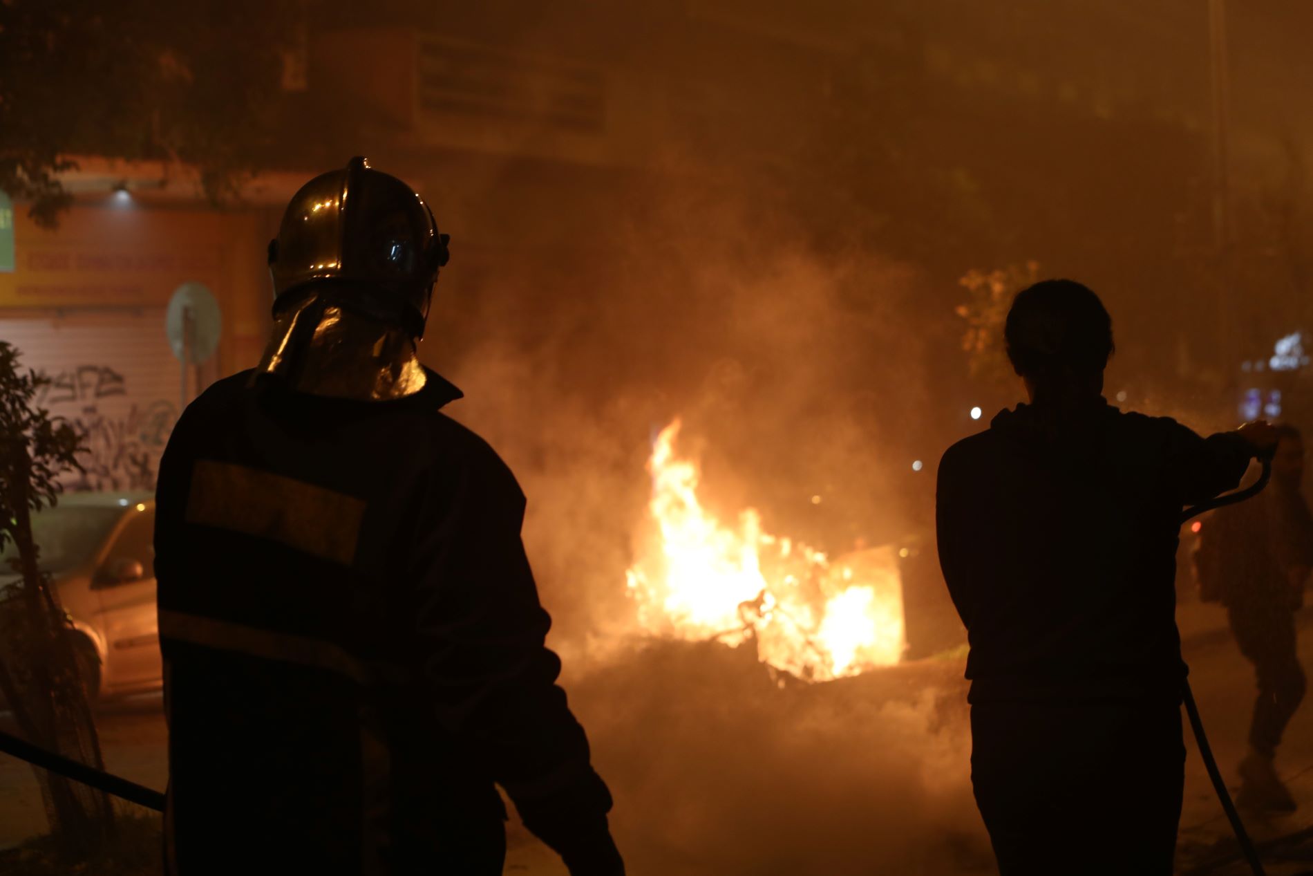 Επεισόδια στο κέντρο της Θεσσαλονίκης ©Eurokinissi