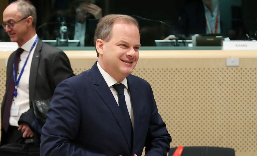 Ο Κ. Καραμανλής στο Συμβούλιο των Υπουργών Μεταφορών της ΕΕ ©Eurokinissi