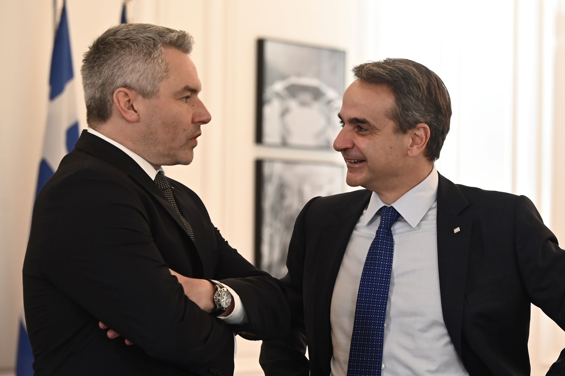 Ενεργειακό και μεταναστευτικό στη συνάντηση Μητσοτάκη – Νεχάμερ