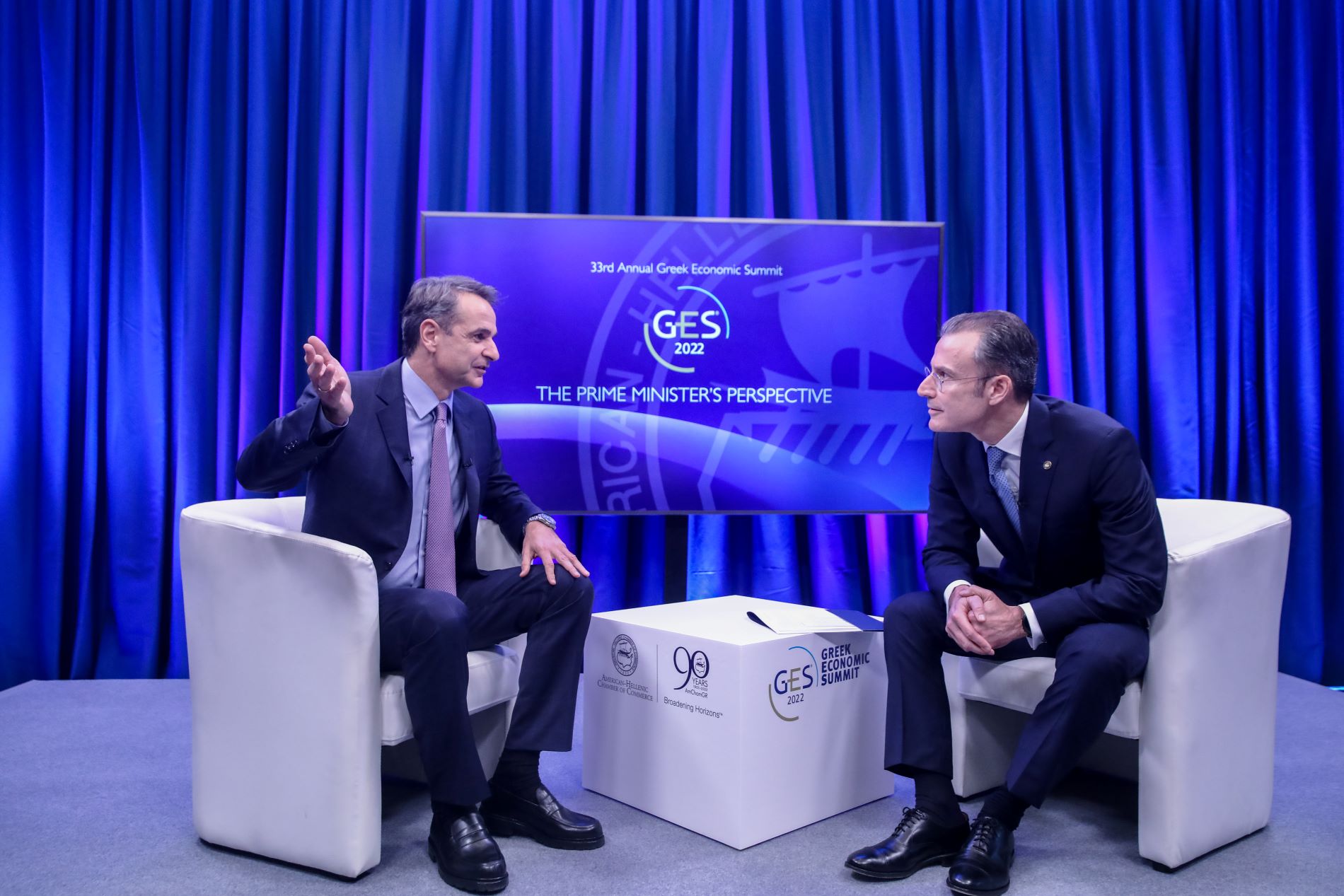 Ο Κυρ. Μητσοτάκης στο 33ο Greek Economic Summit ©Eurokinissi