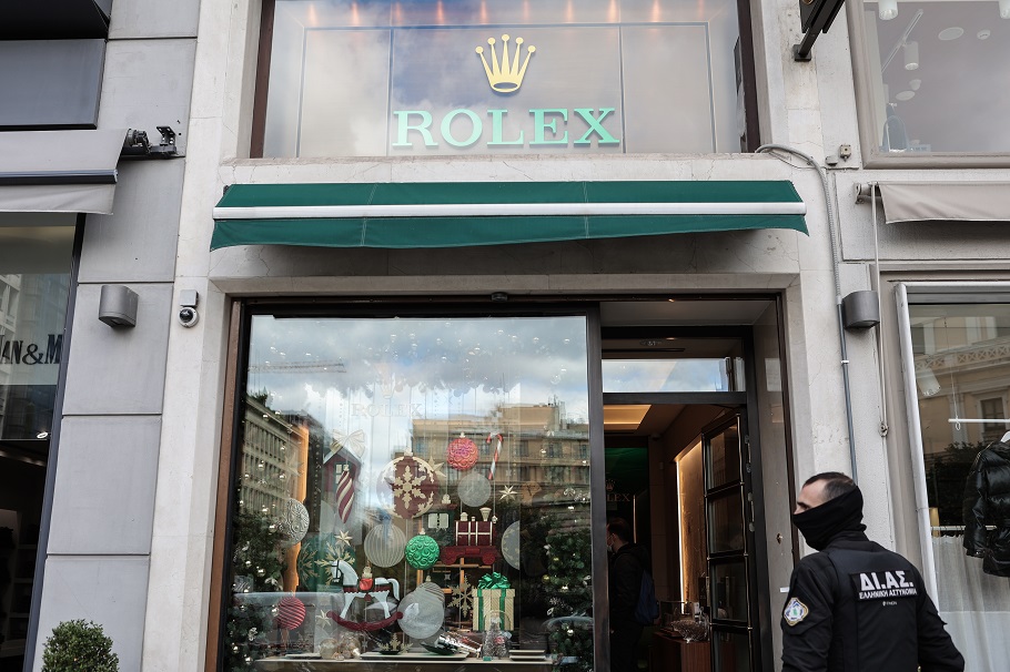 Ληστεία στο κατάστημα της Rolex ©Eurokinissi