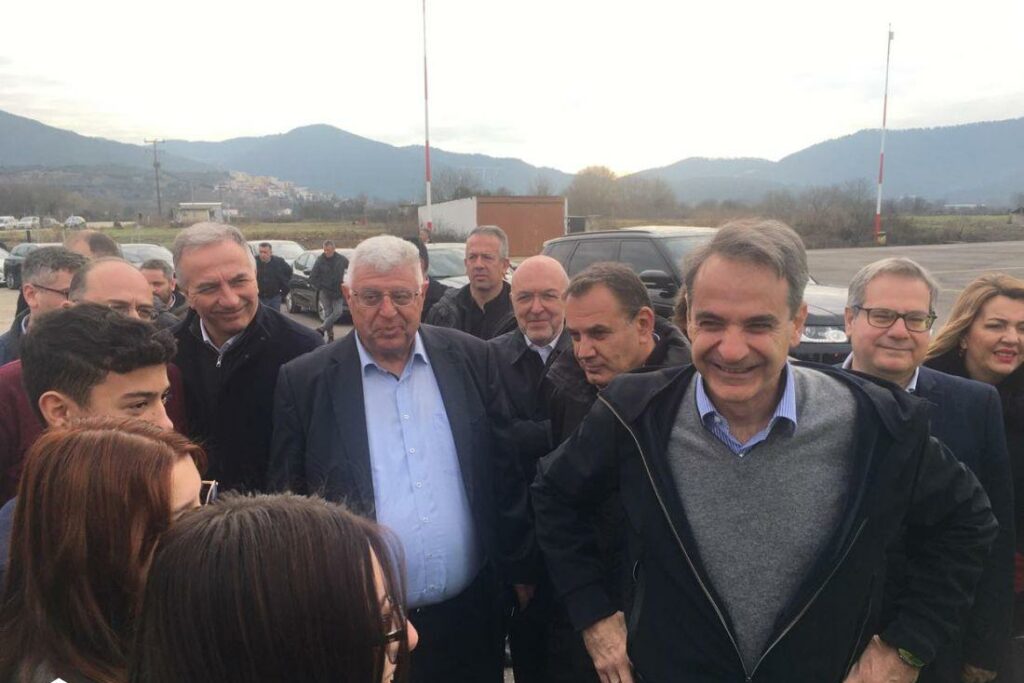 Ο Κυριάκος Μητσοτάκης στην Καβάλα© thes.gr
