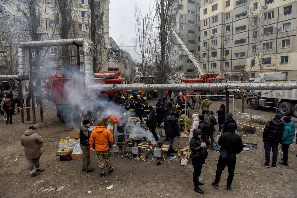 Πυραυλική επίθεση στην Ουκρανία @ EPA / OLEG PERTASYUK