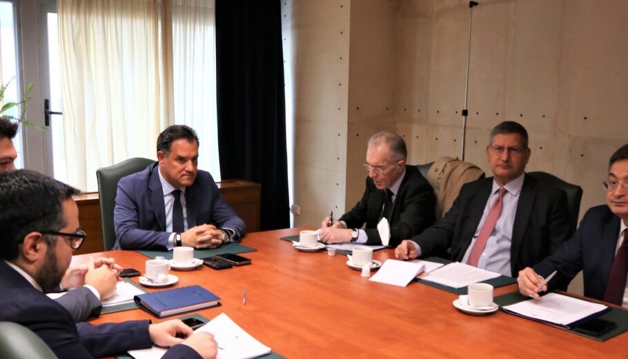 Συνάντηση Άδ. Γεωργιάδης με Ένωση Ελληνικών Τραπεζών © ΔΤ