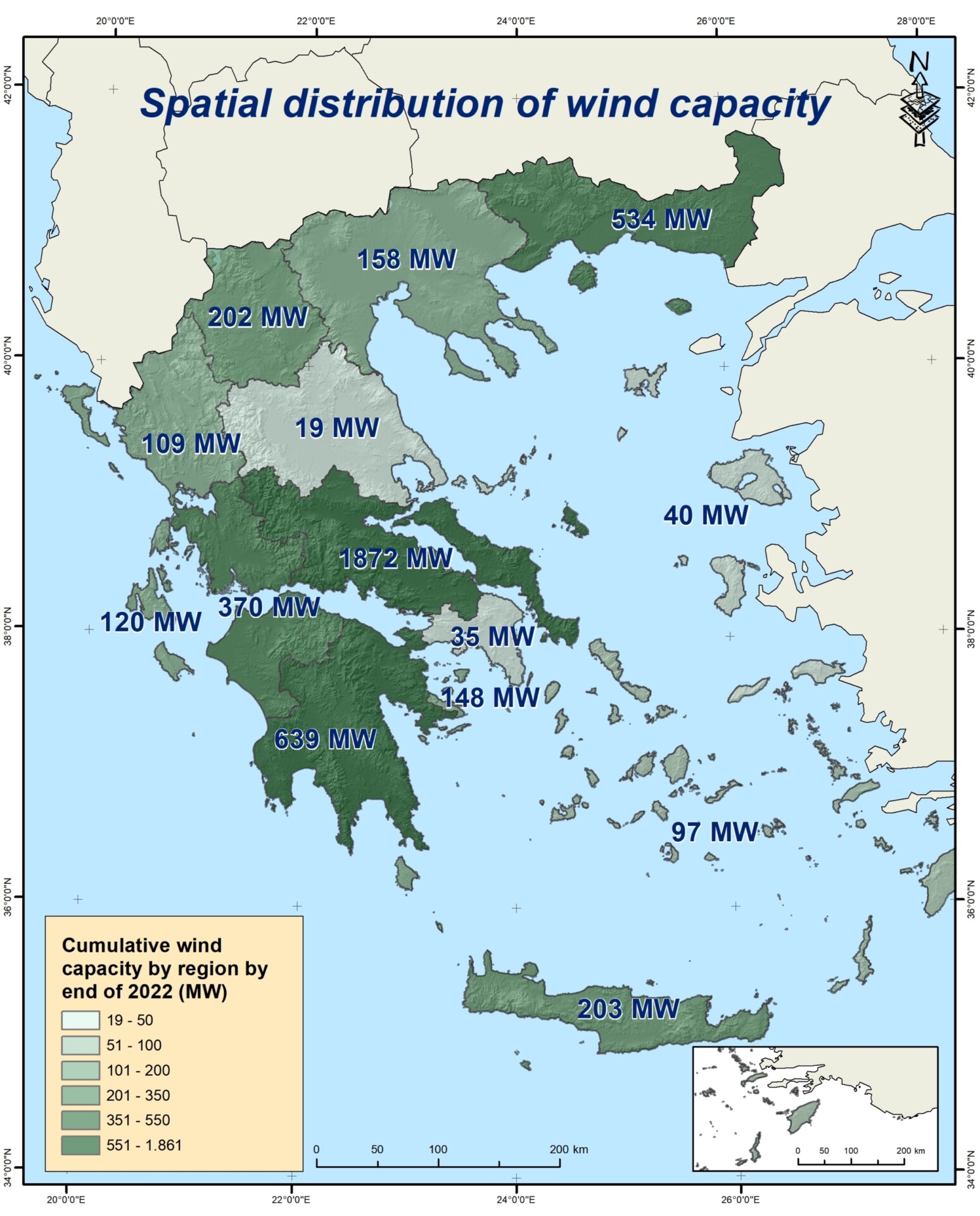 Ο Χάρτης της Αιολικής Ενέργειας στην Ελλάδα @ ΕΛΕΤΑΕΝ