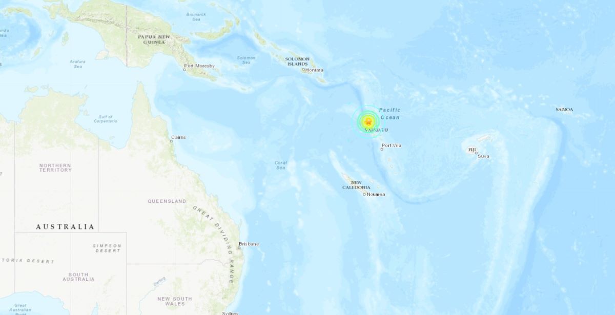 Σεισμός 7,2 βαθμών στο Βανουάτου στον Ειρηνικό ωκεανό © ΑΠΕ-ΜΠΕ