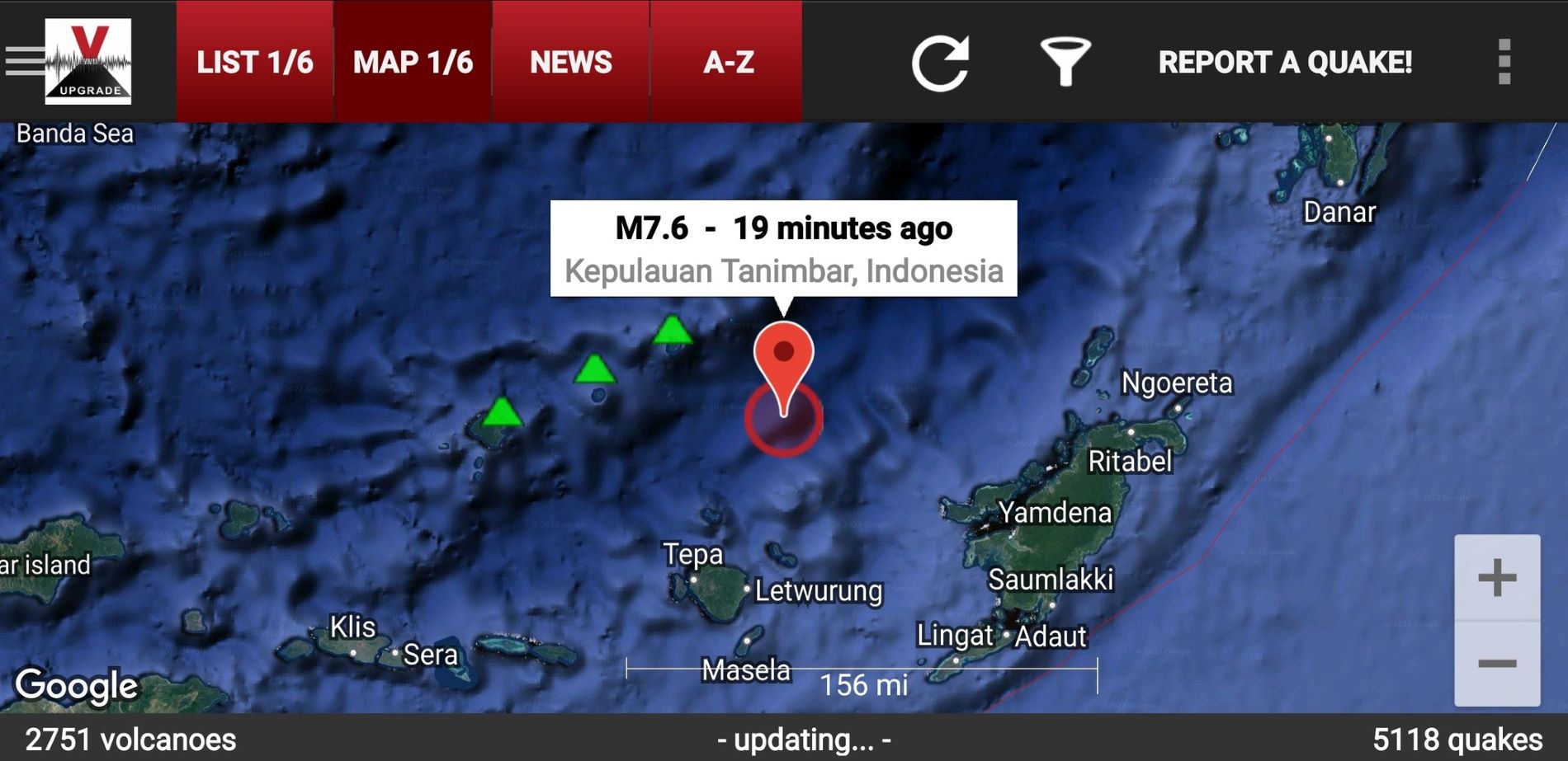 Ισχυρός σεισμός στην Ινδονησία © twitter.com/BillyNightTrain
