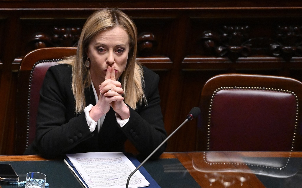 H πρωθυπουργός της Ιταλίας Τζόρτζια Μελόνι © EPA/ETTORE FERRARI