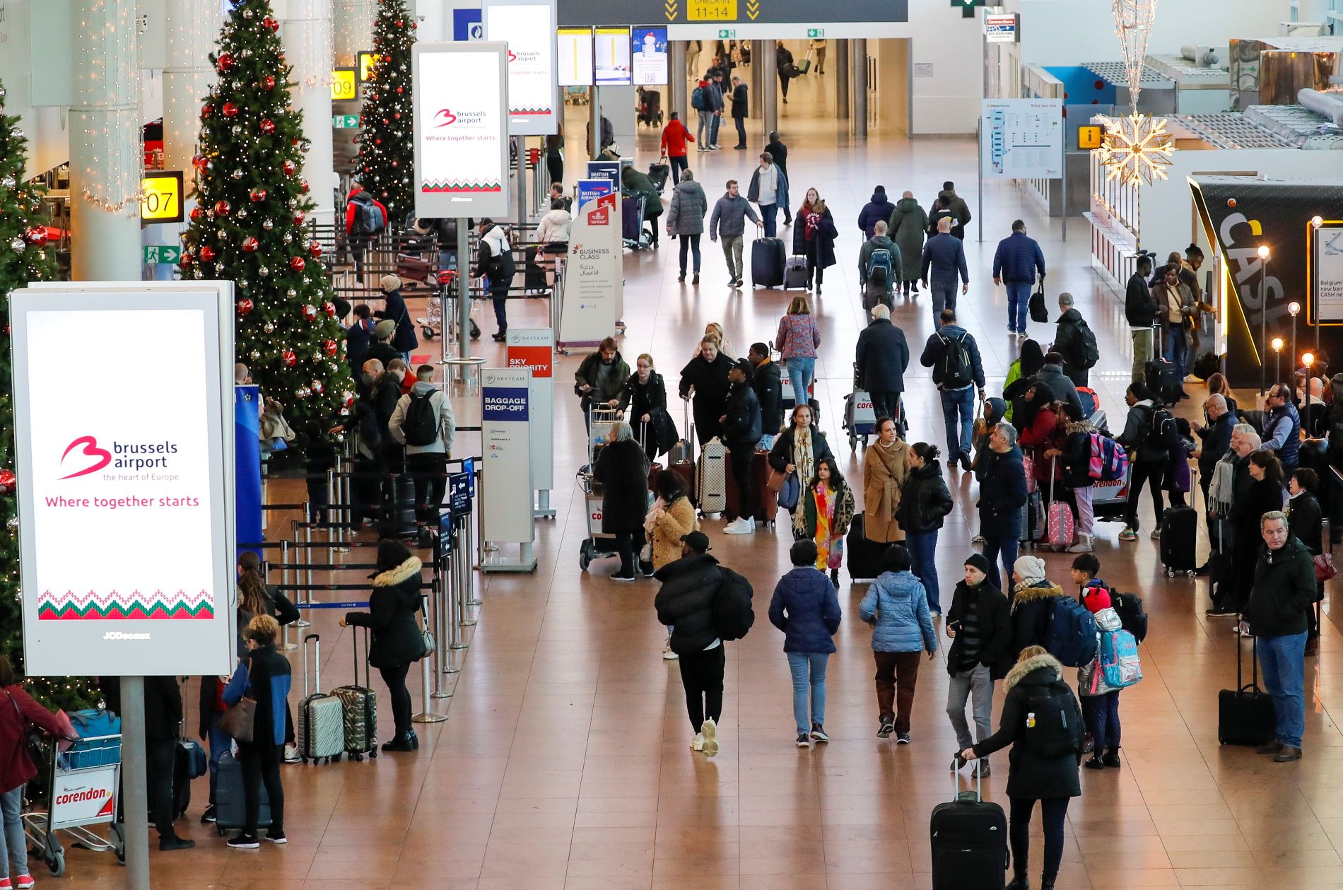 Το αεροδρόμιο Zaventem των Βρυξελλών ©EPA/JULIEN WARNAND