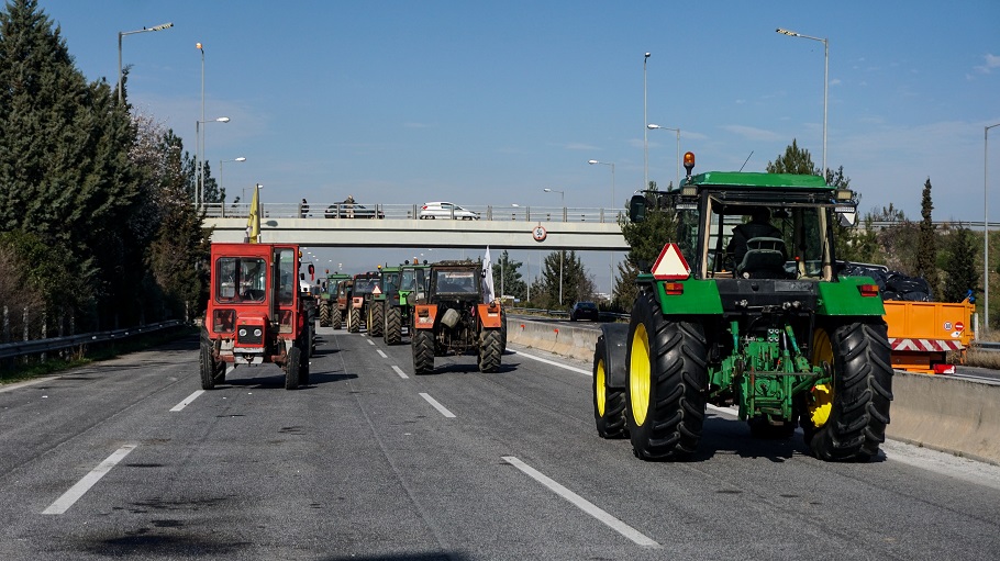 Μπλόκο αγροτών©Eurokinissi